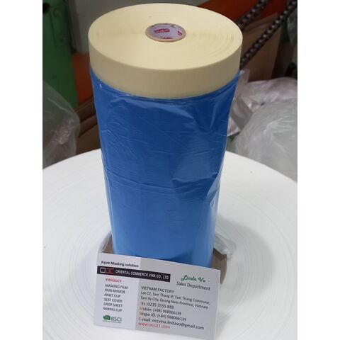 20 Meter Pack Tape and Drape Pre-Taped Masking Film Paper for