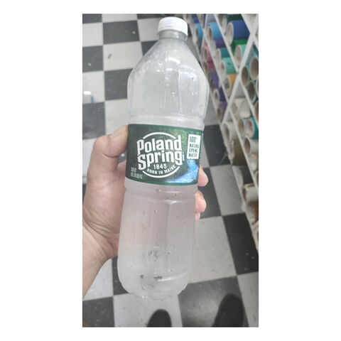 Poland Spring Brand 100% Natural Spring Water, 16.9 oz Plastic Bottles  (Pack of 24)