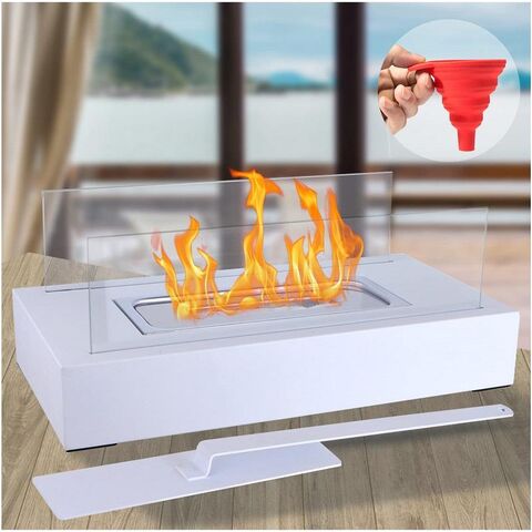 Buy Wholesale China Glass Windproof Tableside Fireplace Bioethanol Fuel Fireplace  Smokeless Odorless Tabletop Fire Pit Black Rectangular u0026 Portable  Bioethanol Fuel Fireplace at USD 7.8 | Global Sources
