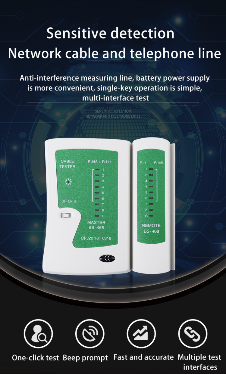 Buy Wholesale China Multifunctional Network Cable Tester Rj45 Rj11 Rj12