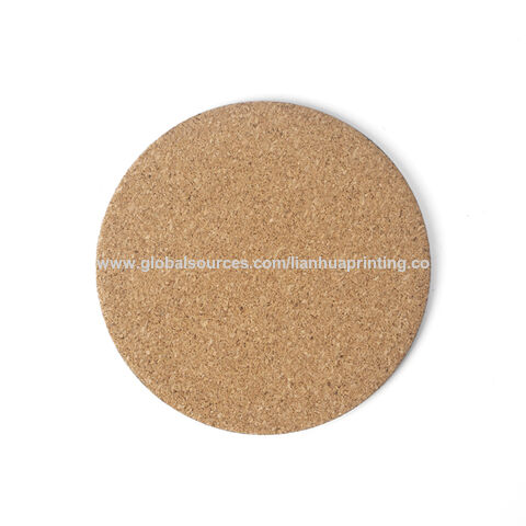 Cup Mat Round Cork Coaster Pads, Heating Cup Customize Wooden