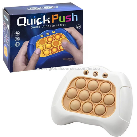 Fast Push Game Console New Design Quick Push Light Up Pop Game Fidget Toy  Pop Quick Push Bubbles Game
