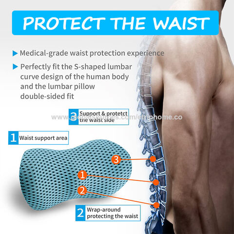 Lower Back Si Joint Pain Seat Cushion VISSCO Coccyx Cushion Seat