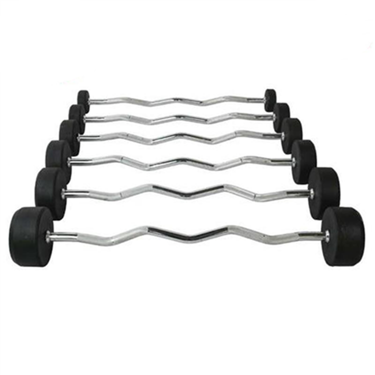 Buy Wholesale China Cheap Price High Quality Rubber Barbell Set Fixed