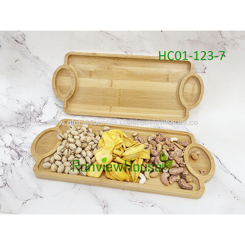 Comprar Bandejas para platillos y tazas de bambú de madera para comida  japonesa, soporte para fruta y té, bandeja para servir, platos de paleta de  almacenamiento