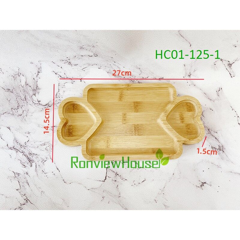 Buy Wholesale China Peach Shape Bamboo Serving Trays For Snack