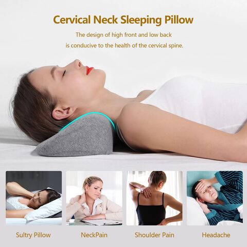Buy Wholesale China Pillow For Sleeping, Memory Foam Pillow Neck Bolster  Pillow For Stiff Neck Pain Relief & Pillow at USD 0.99