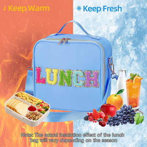 Sac Isotherme Repas Pliable – Léger, étanche – Pour Bureau, Pique-nique, école – Rose – Capacité 23x14x20 Cm