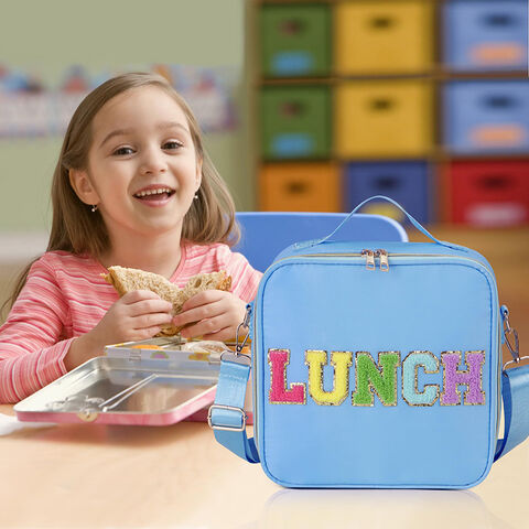 UTOTEBAG Initial Lunch Bag Women, Preppy Teen Girls Lunch Box