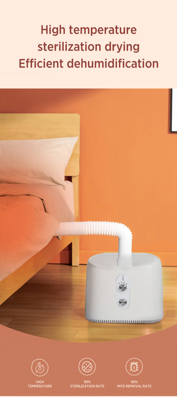 Multifunctional Dryer Shoe Clothes Drying Mite Exterminator Pet Dry