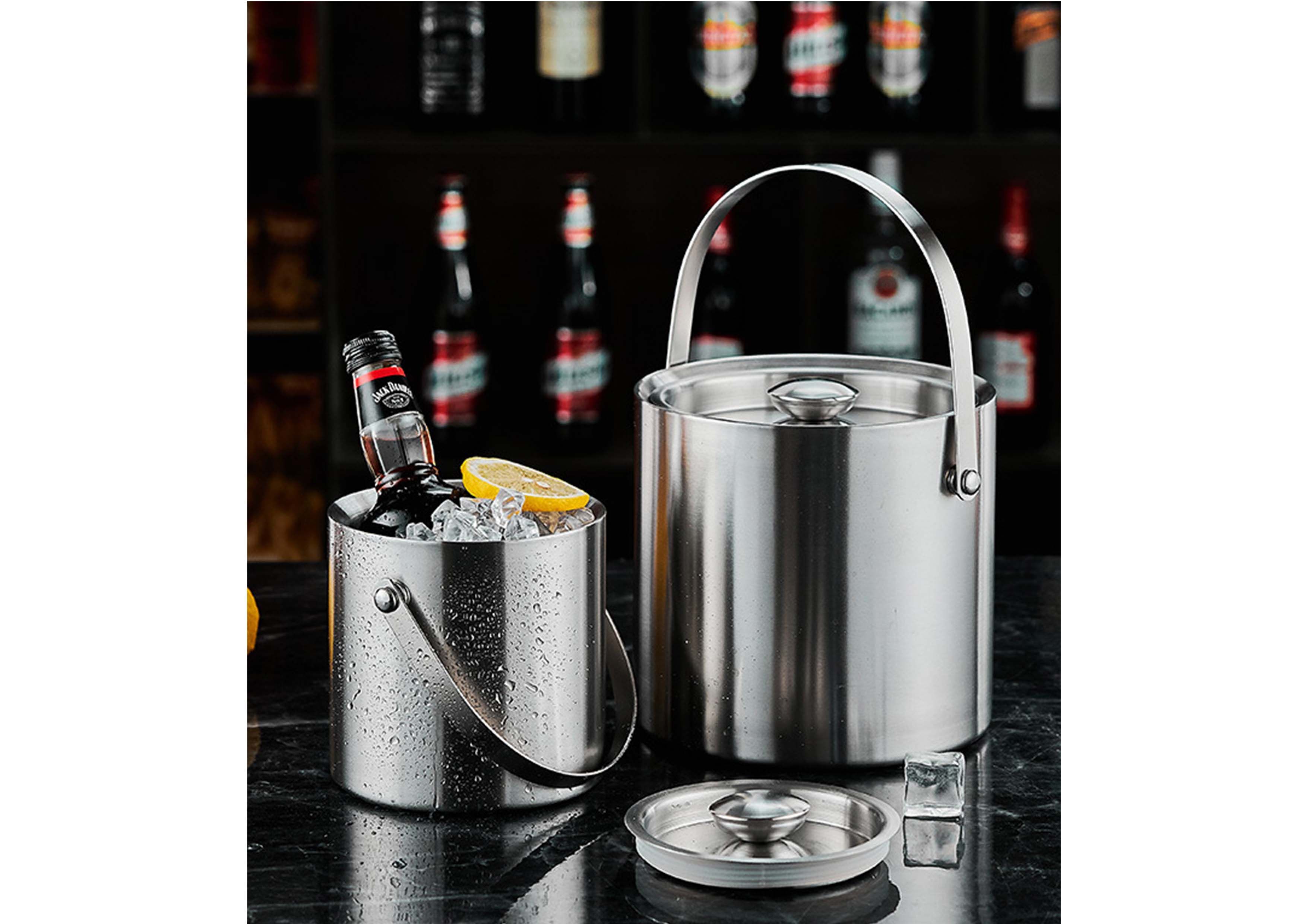 Silver Stainless Steel Ice Buckets, For Bar At Rs 220/piece In Nagpur - View #5