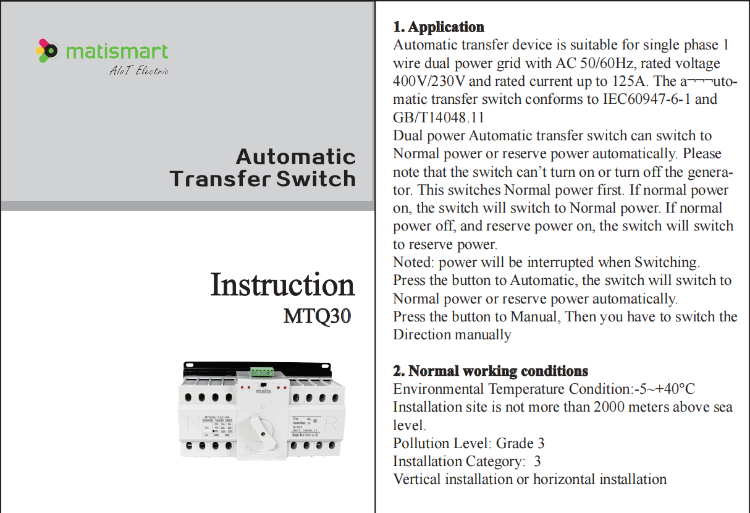 Switch Change Model Buy Wholesale China Wholesale 380v 80-125a Automatic Change Over Switch ...