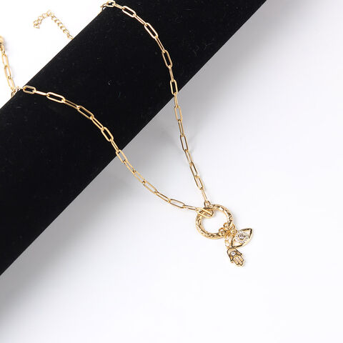 Vintage Multi-layer Golden Chunky Chain Necklace For Women Irregular Coin  Lock Pendant Necklace Fashion Party Jewelry Gift