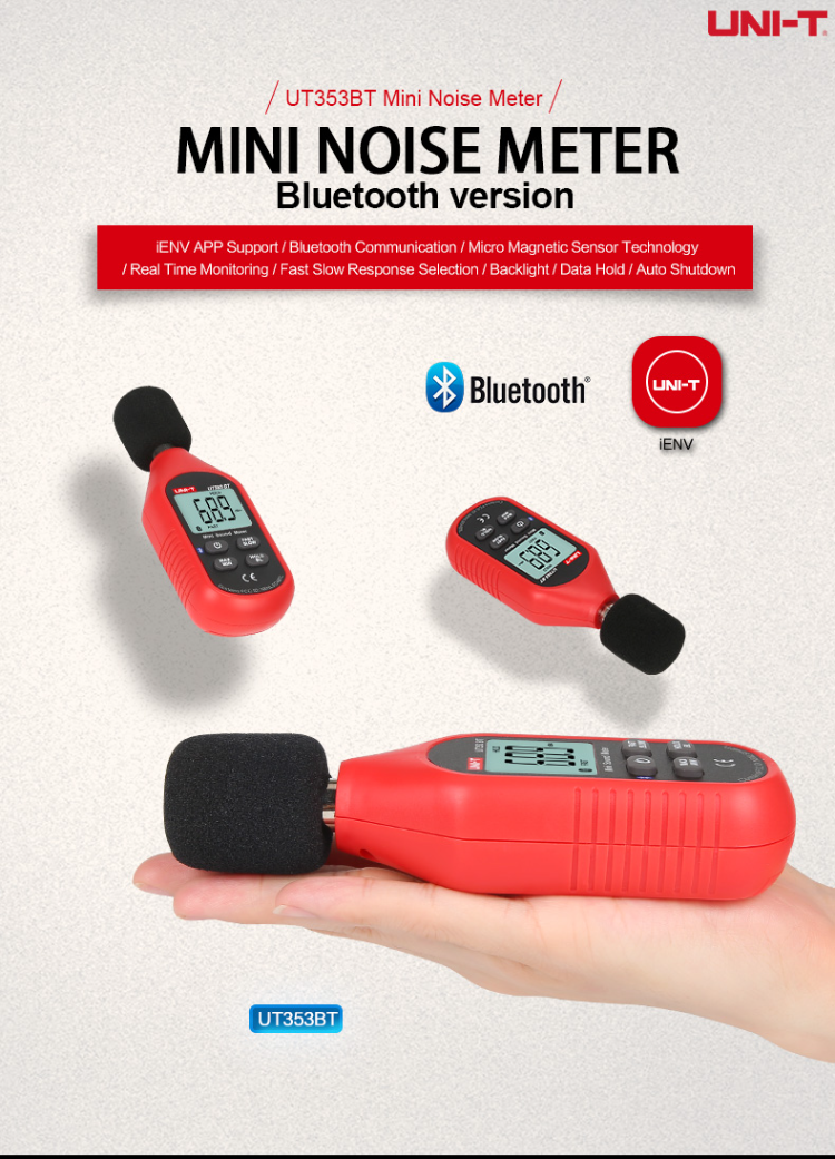 Buy Wholesale China Ut353bt Mini Digital Sound Level Meter For ...
