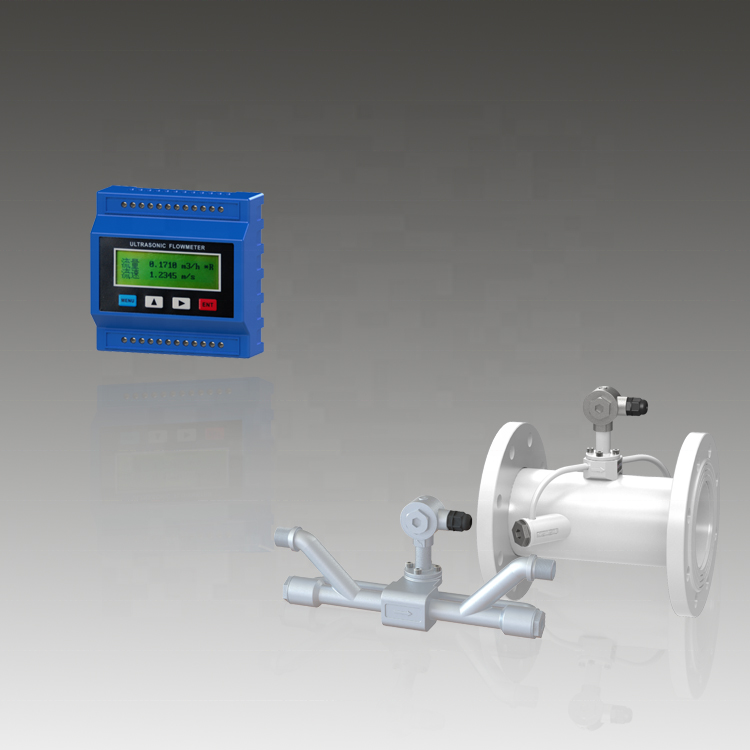 Hvac Rs485 Modbus Clamp On Water Ultrasonic Flow Meter Lcd Display ...