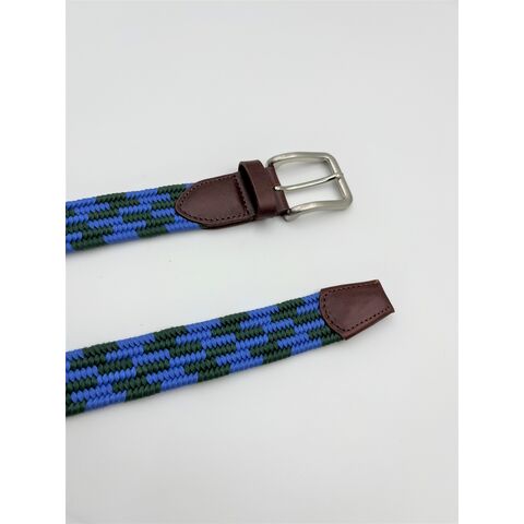 Navy and Black Elastic Stretch Woven Belt
