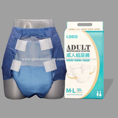 Compre Pañales Para Adultos Oem Ultra Grueso Súper Absorbencia Desechable  Pañal Para Bebés Adultos y Pañal Adulto de China por 0.12 USD
