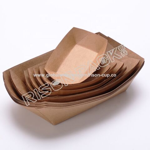 Wholesale Luxury Party Serving Tray Paper Food Container Disposable Plate  Kitchenware Togo Box Food Packaging Paper Food Boats Snack Supplies Box -  China Paper Packaging and Food Container price