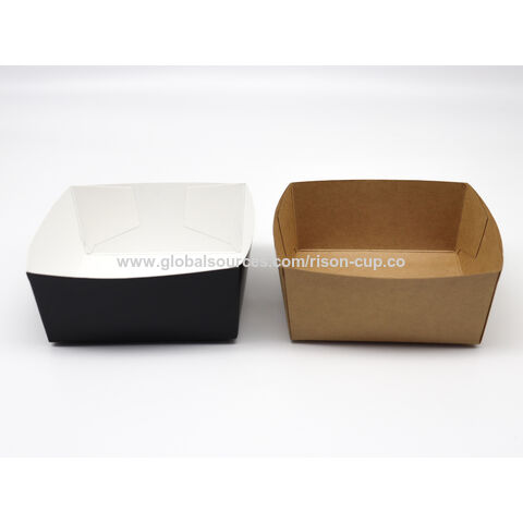 Buy Wholesale China High-capacity Big Paper Food Tray Kraft Boat Box  Takeaway Food Packaging Paper Box Handheld Sushi Lunch Paper Food Container  & Food Packaging Paper Box at USD 0.0325