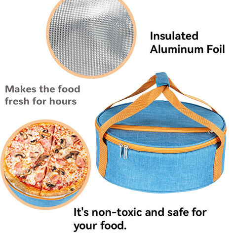 Runde Auflaufform-Tragetasche für Picknick, Grillpartys, Strandausflüge - Isoliertasche für Speisen, Kuchen, Torten - Warmhalte- und Kühltransport