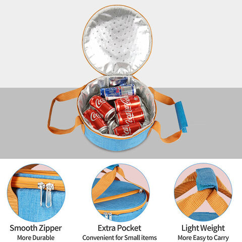 Runde Auflaufform-Tragetasche für Picknick, Grillpartys, Strandausflüge - Isoliertasche für Speisen, Kuchen, Torten - Warmhalte- und Kühltransport