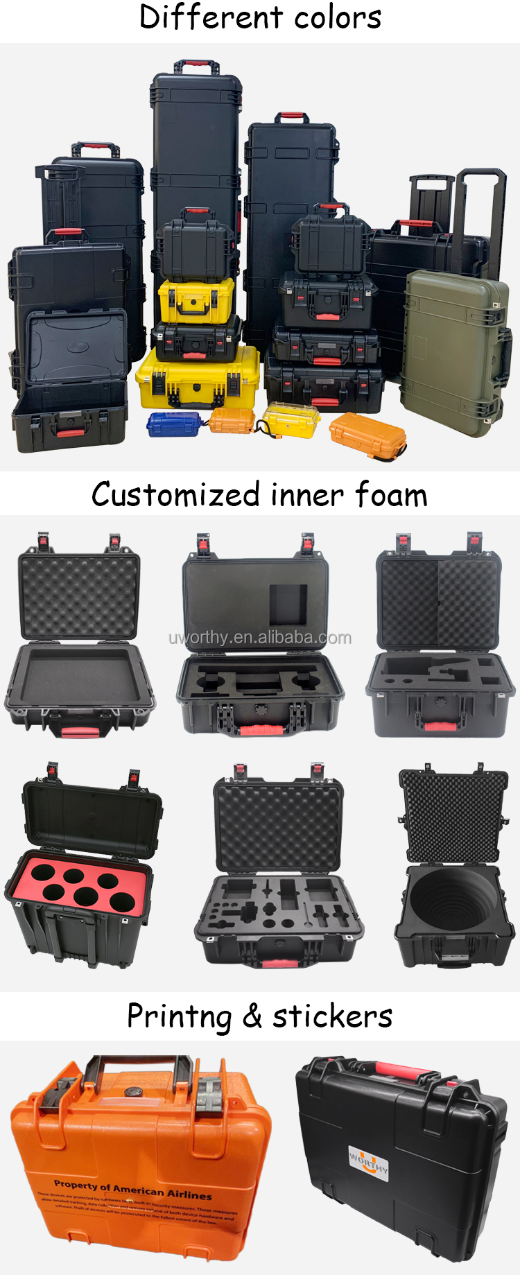 Buy Wholesale China Waterproof Case With Customizable Foam Insert