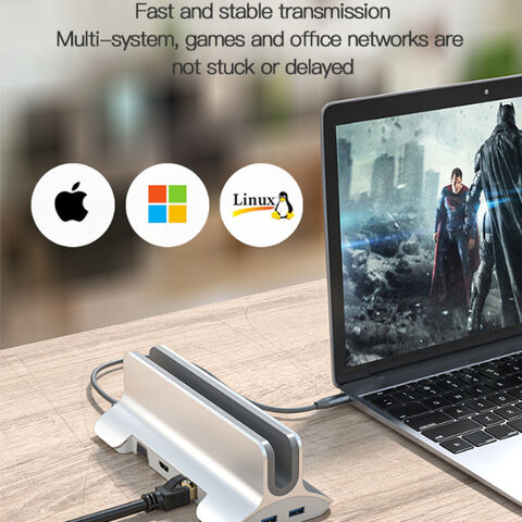 Dual-HDMI-USB-Dockingstationen für Laptops, 4K-USB-Hub-Dockingstation – Hersteller