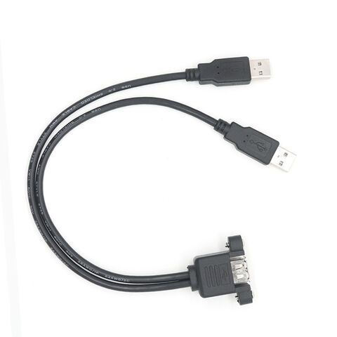 Chargeur voiture 3.5A Cable Rétractable Micro USB et Port USB