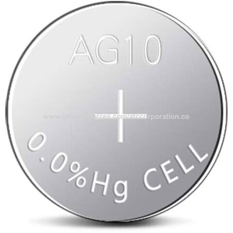 Achetez en gros Ag10/lr1130 1,5 V, Cellule Bouton Alcaline Sans