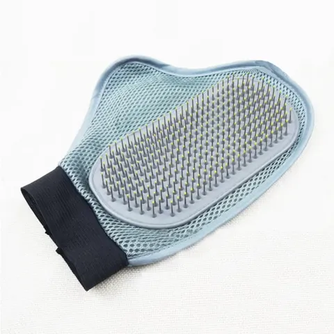 Guante de aseo para mascotas, suave, personalizado y de venta caliente para perros y gatos - Guante de masaje para baño de mascotas