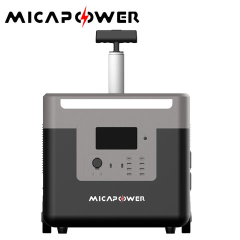 محطة طاقة محمولة ببطارية ليثيوم LiFePO4 من Mica بقوة 3600 واط OEM ODM قابلة لإعادة الشحن إضاءة شمسية للطوارئ بنك طاقة محمول 3.6 كيلو واط