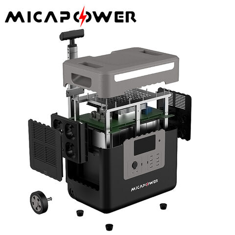 محطة طاقة محمولة ببطارية ليثيوم LiFePO4 من Mica بقوة 3600 واط OEM ODM قابلة لإعادة الشحن إضاءة شمسية للطوارئ بنك طاقة محمول 3.6 كيلو واط
