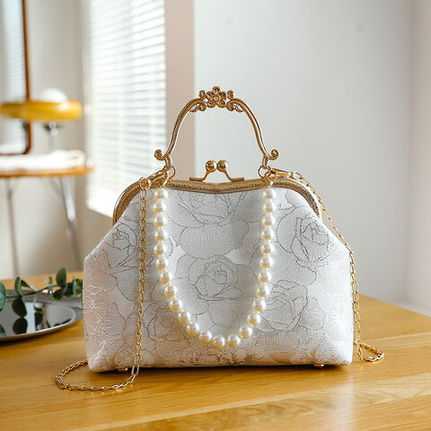 Cream clutch bag discount sale