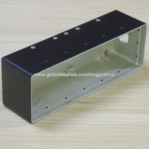 Peça de Usinagem CNC, Fabricada em Alumínio com Revestimento em Pó Preto - Componente CNC de Precisão