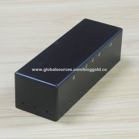 Peça de Usinagem CNC, Fabricada em Alumínio com Revestimento em Pó Preto - Componente CNC de Precisão