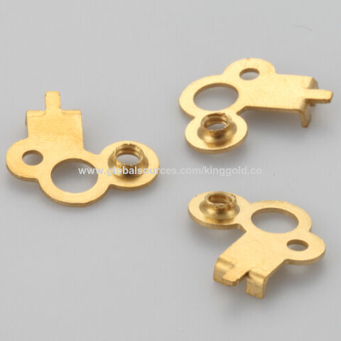 Metal Stamped Connector Terminal For Pcb Board, Made Of Brass