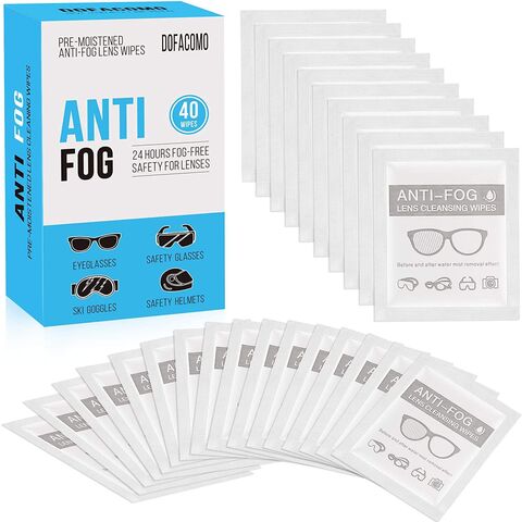 Anti Fog Wipes for Glasses Pre-moistened Defogging Screen 