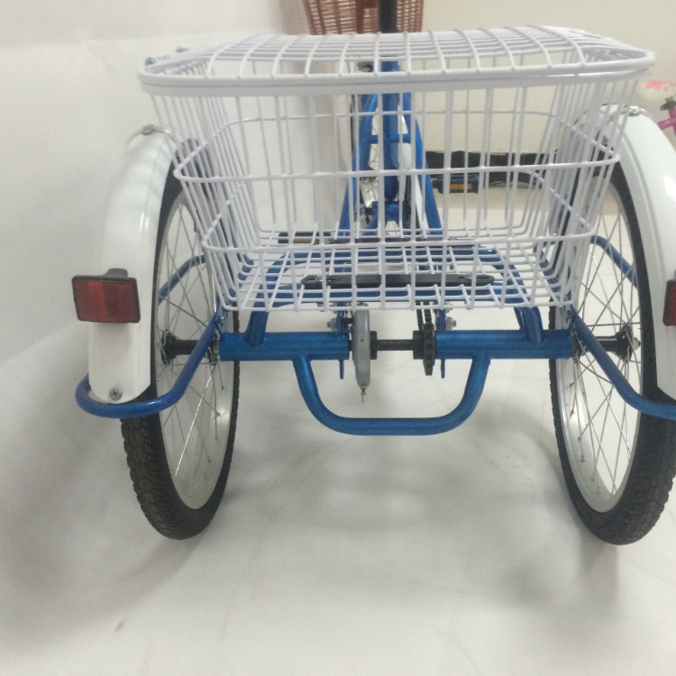 20 Inch Human powered Leisure Tricycle With Vegetable Basket