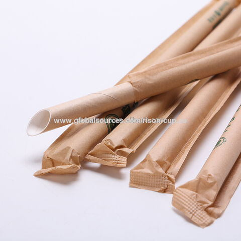 Disposable 12mm Bubble Tea Paper Straw Biodegradable Individual Wrapped  Drinking Straws - China Paper Bowl Paper Straws and Bubble Tea Straw price