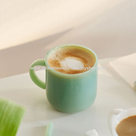 Petite tasse en verre de couleur, résistante à la chaleur, pour le thé ou  le café, vente en gros