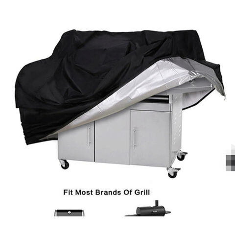 Housse de barbecue d'extérieur étanche en tissu Oxford 420D OEM, housse de gril de jardin
