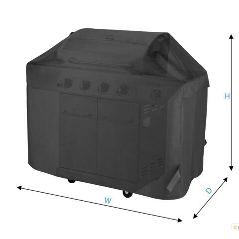 Housse de barbecue d'extérieur étanche en tissu Oxford 420D OEM, housse de gril de jardin