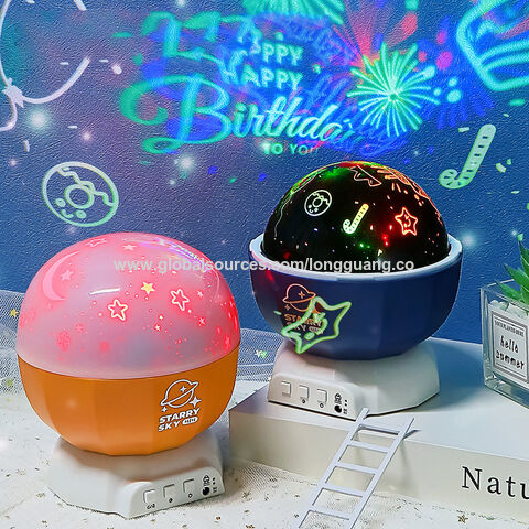 Compre Juguetes Sensoriales Bebé Led Giratoria Estrella Luna Lámpara Del  Proyector Luz De La Noche Con Música y Juguete de China por 3.3 USD