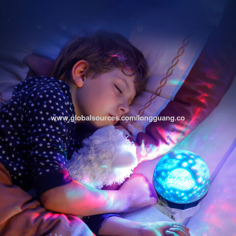 Compre Juguetes Sensoriales Bebé Led Giratoria Estrella Luna Lámpara Del  Proyector Luz De La Noche Con Música y Juguete de China por 3.3 USD