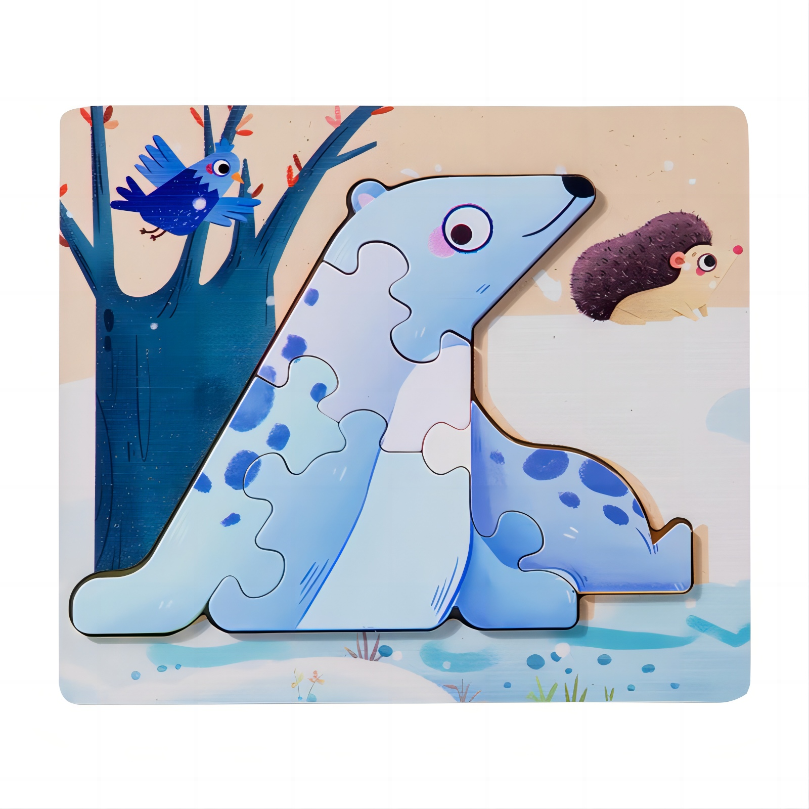 Buy Wholesale China Wooden Animal Chunky Puzzle Safari Jigsaw Chunky ...