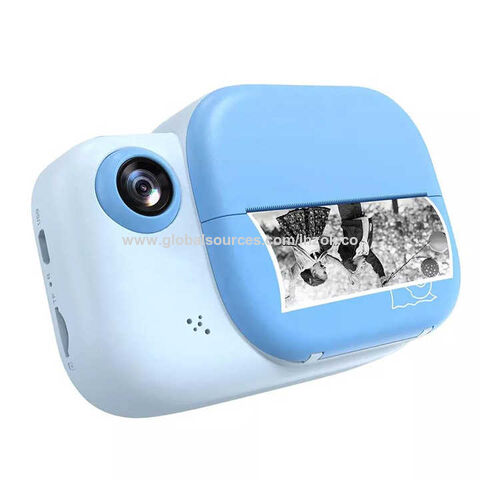 Papier thermique-15 pièces-Appareil photo à impression instantanée pour  enfants, vidéo 1080P, appareil photo