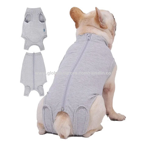 Cute Pet Dog Surgical Recovery Suit E Collar Cone Alternative T-Shirt  XS-3XL US