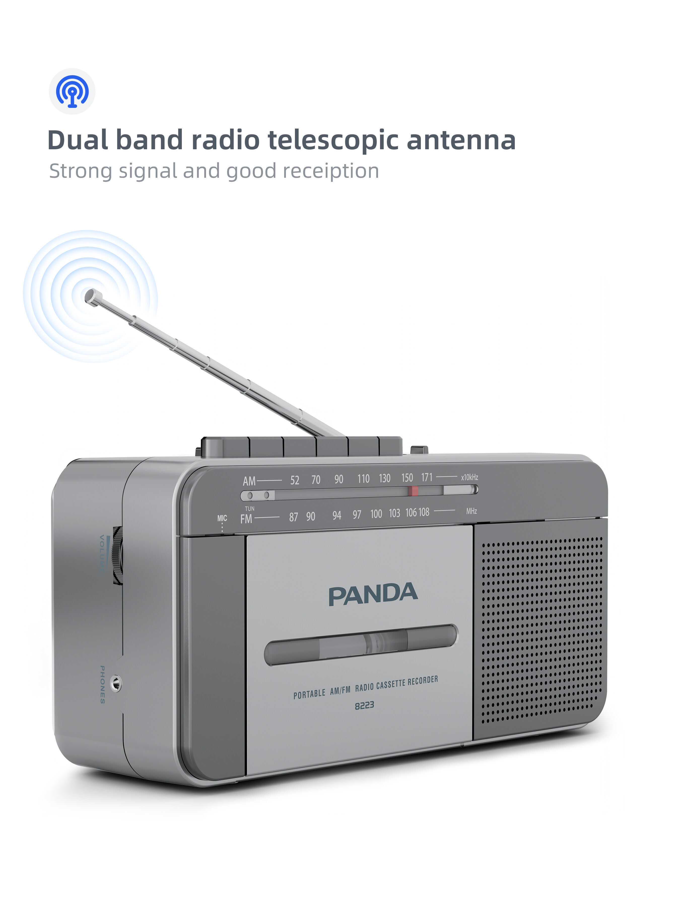 Reproductor De Cintas De Casete Am Fm Radio Strong Signal Si