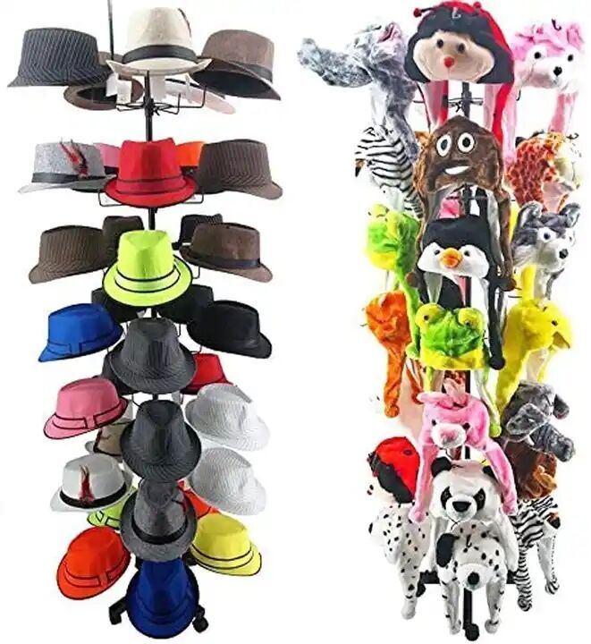 Buy China Wholesale Metal Rotating Floor Display Stand Pop Hat Display ...