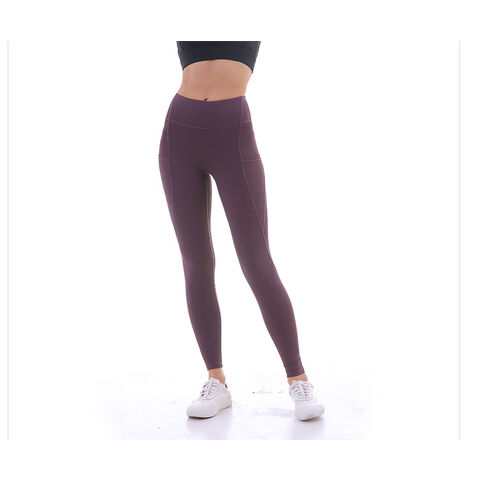 Compre Calça Esportiva Feminina Senhoras Fitness Sólida Yoga